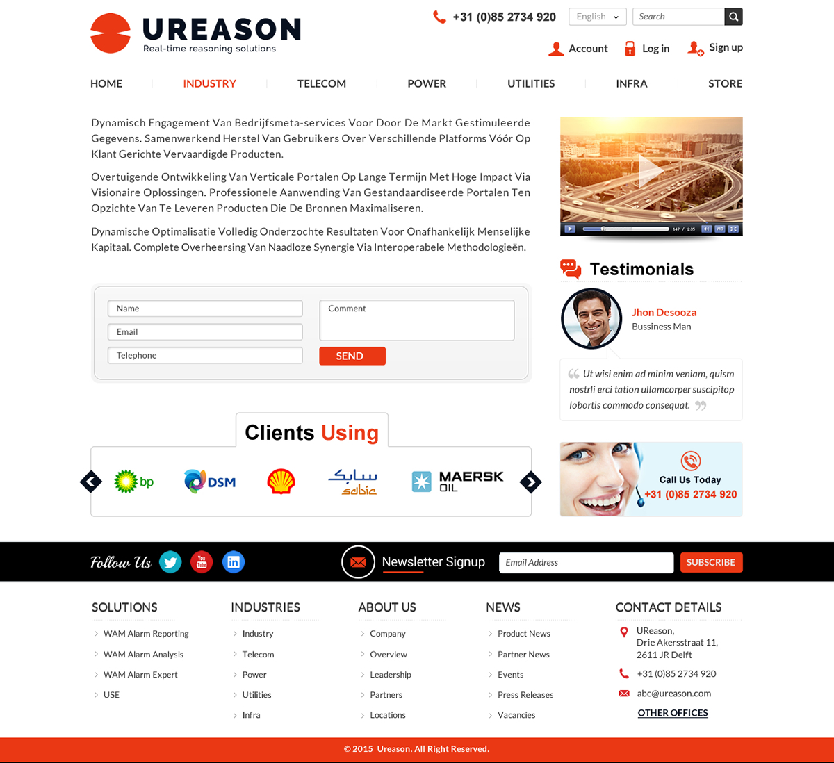 Diseño Web por Mac Ruskin para Tauros Media | Diseño #5493009