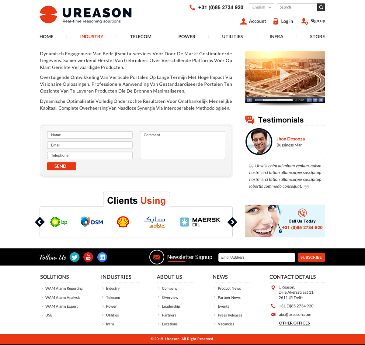 Diseño Web por Mac Ruskin para Tauros Media | Diseño #5493015