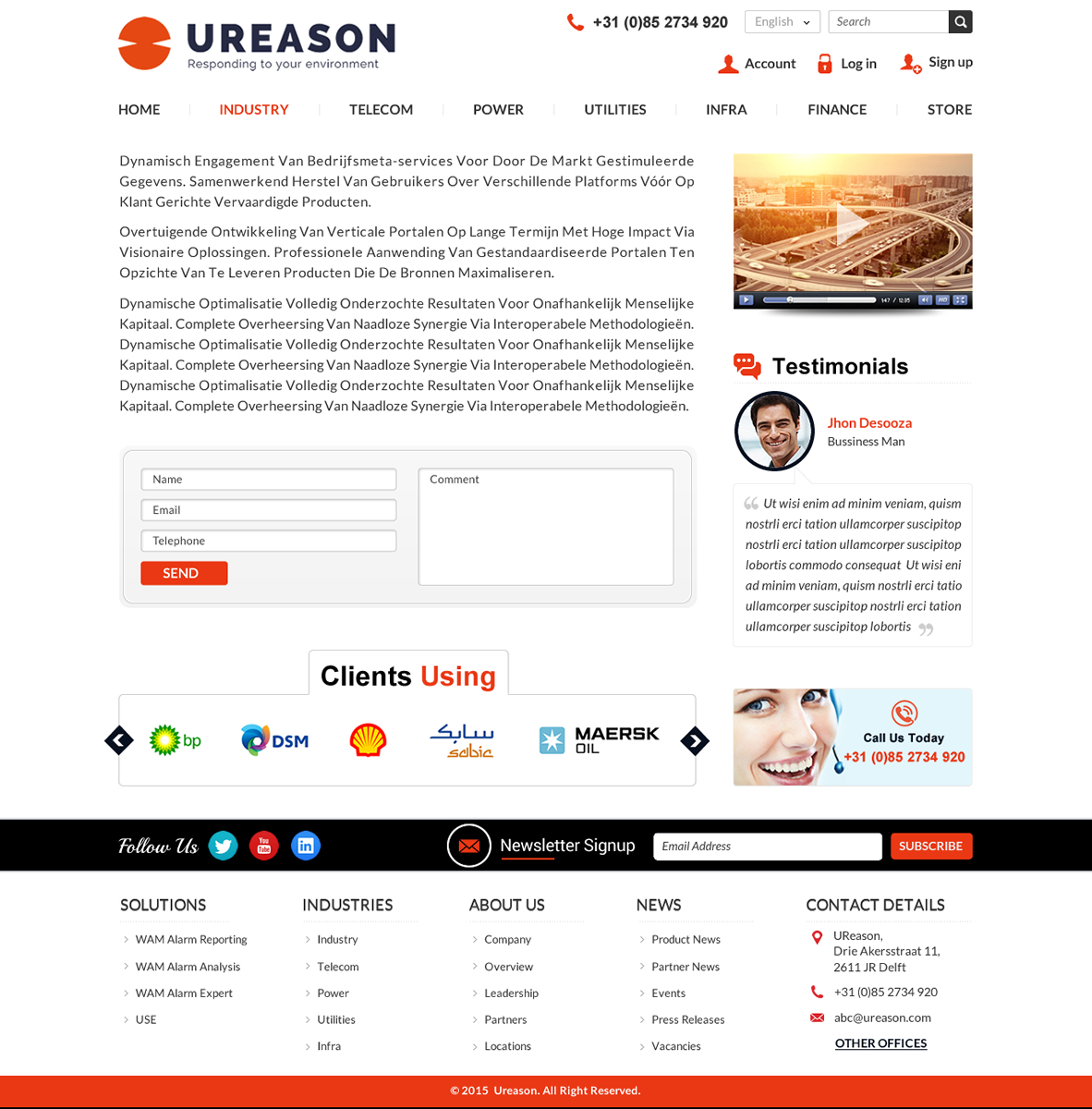 Diseño Web por Mac Ruskin para Tauros Media | Diseño #5527726