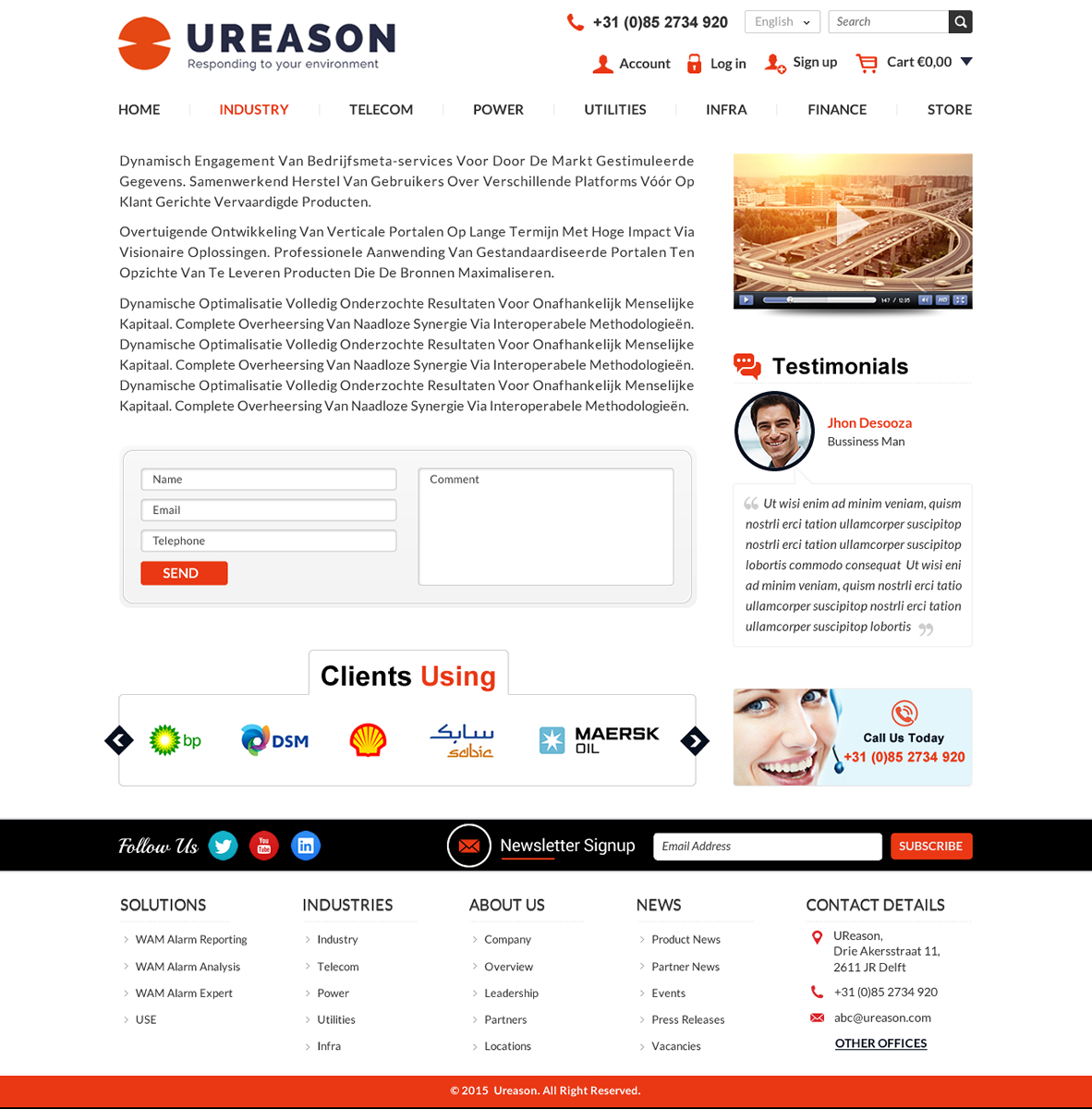 Diseño Web por Mac Ruskin para Tauros Media | Diseño #5555468