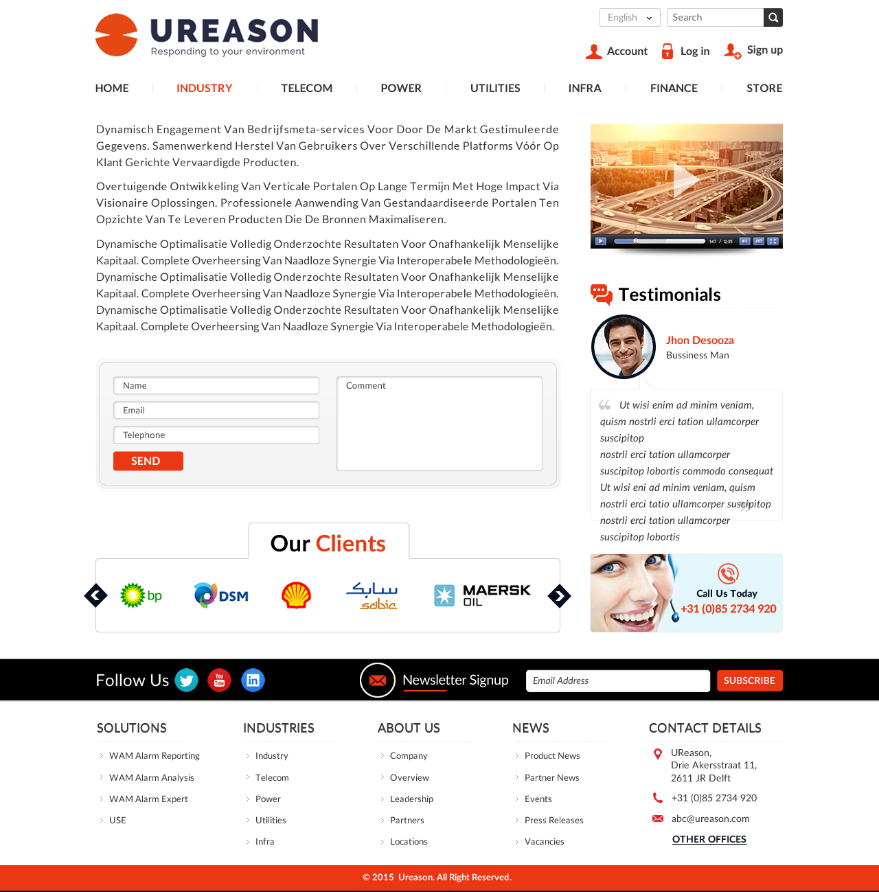 Diseño Web por Mac Ruskin para Tauros Media | Diseño #5599077