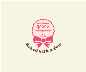 Baked with a Bow | Logo Design by mrSergio