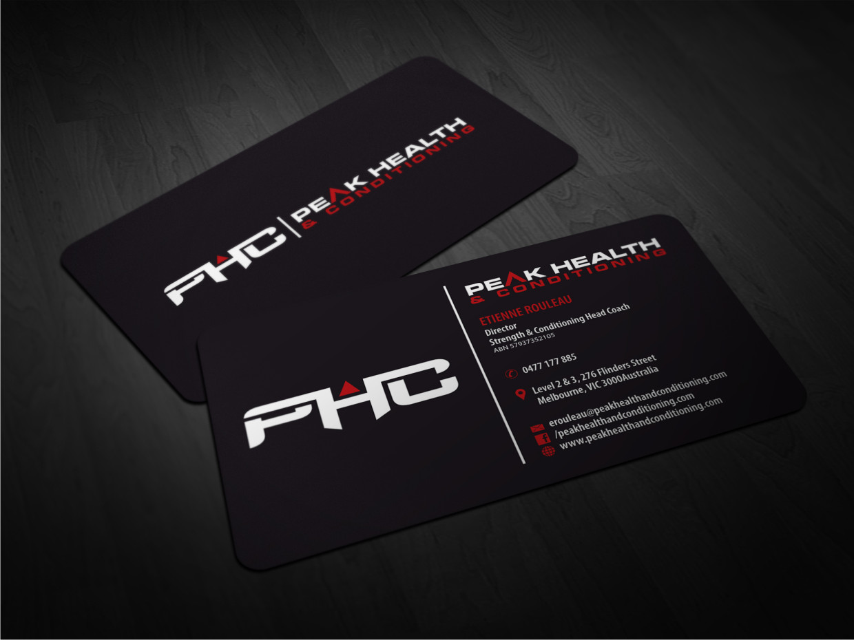 Business Card Design by Atvento Graphics for Peak Human Conditioning | Design #5368417