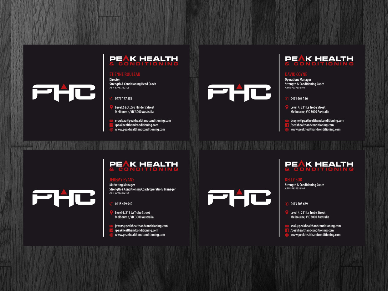 Design de Carte de Visite par Atvento Graphics pour Peak Human Conditioning | Design #5368975