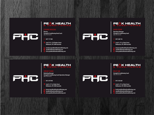 Business Card Design by Atvento Graphics for Peak Human Conditioning | Design: #5368975
