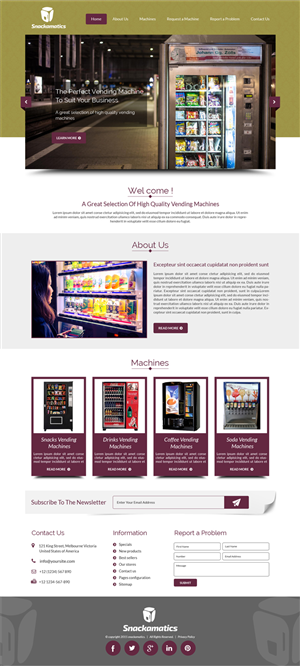 Basic Website for Vending Machine Business | Web Design by Advent Innovative