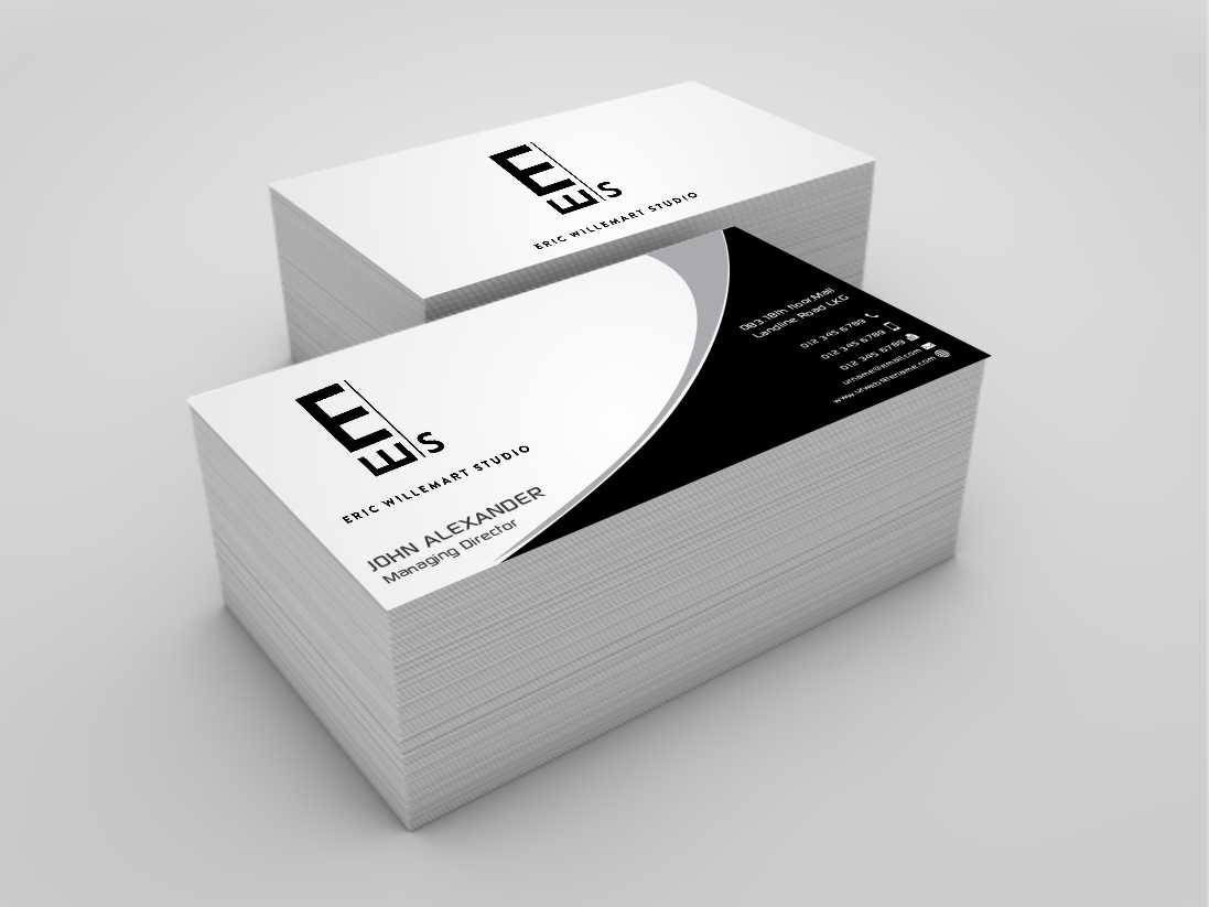 Business Card Design by szabist for eric willemart studio | Design #5400738