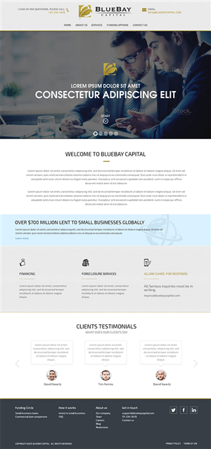 BlueBay Capital - Web Design | Web-Design von RupalTechno