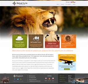 Web Design by designsoul for Adventure Aviators | Design: #1505496