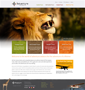 Web Design by designsoul for Adventure Aviators | Design: #1513466