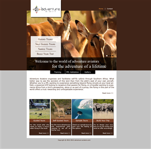 Web Design by Shikha for Adventure Aviators | Design #1525011