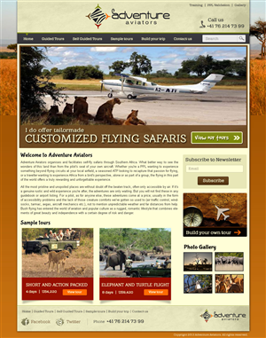 Web Design by Hetal  for Adventure Aviators | Design #1508648