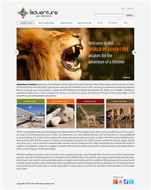 Web Design by Lawrence Conde for Adventure Aviators | Design: #1520435
