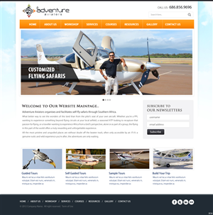 Web Design by pb for Adventure Aviators | Design: #1494645
