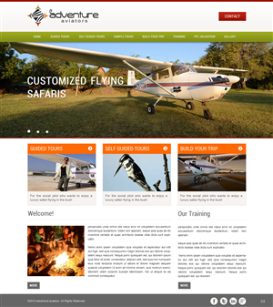Web Design by pb for Adventure Aviators | Design: #1502895