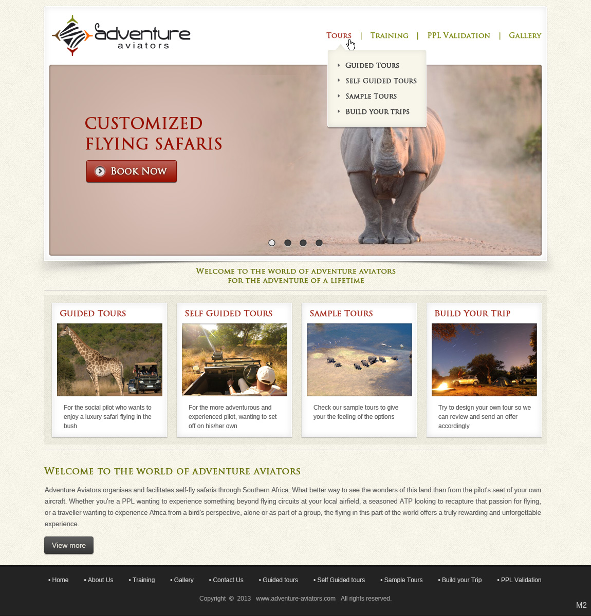 Web Design by pb for Adventure Aviators | Design #1502896