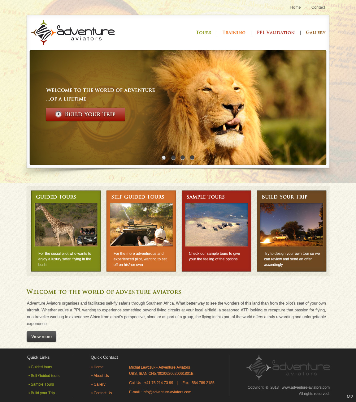 Web Design by pb for Adventure Aviators | Design #1506918
