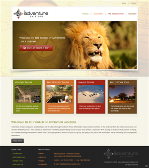 Web Design by pb for Adventure Aviators | Design: #1506918