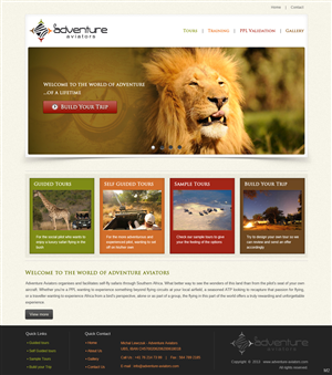 Web Design by pb for Adventure Aviators | Design: #1506920