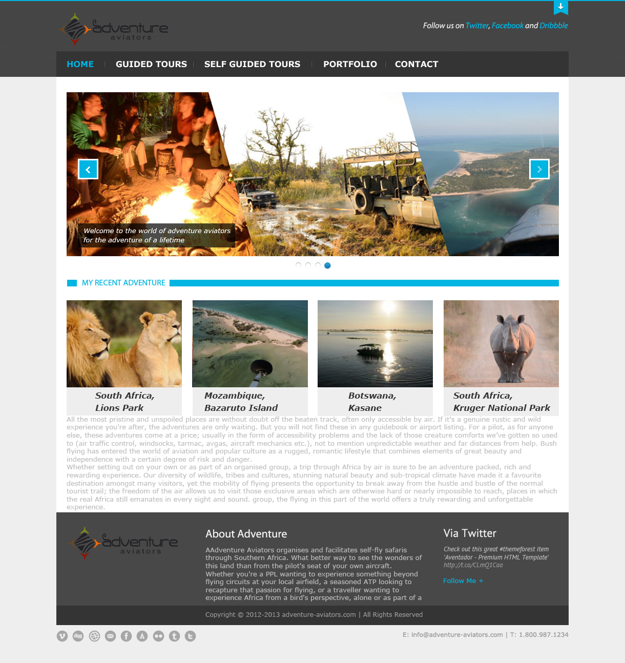 Web Design by the.x for Adventure Aviators | Design #1523317