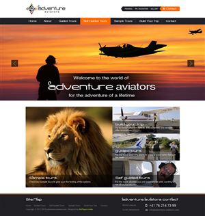 Web Design by the-lion-king for Adventure Aviators | Design: #1505593