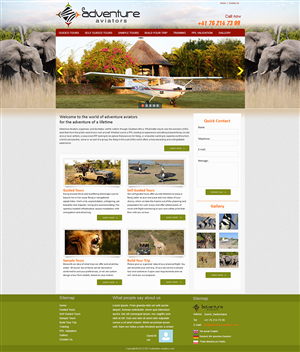 Web Design by Tanvir for Adventure Aviators | Design #1505048