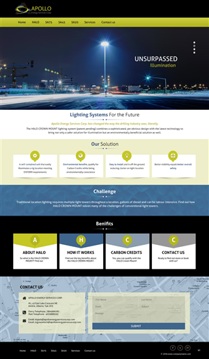 Web Design by pb for Shale Chem | Design: #5389456