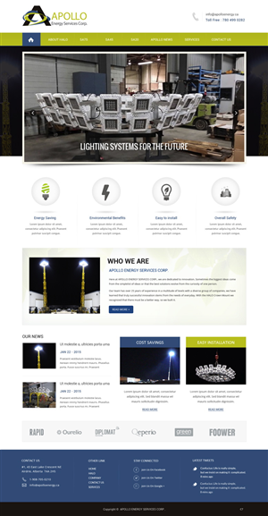 Web Design by pb for Shale Chem | Design: #5389652