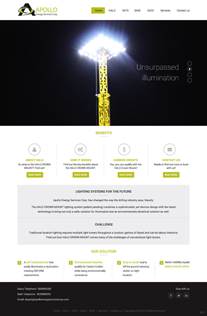 Web Design by pb for Shale Chem | Design: #5389669