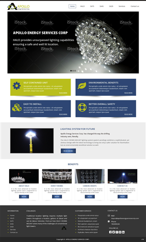 Web Design by pb for Shale Chem | Design: #5389674