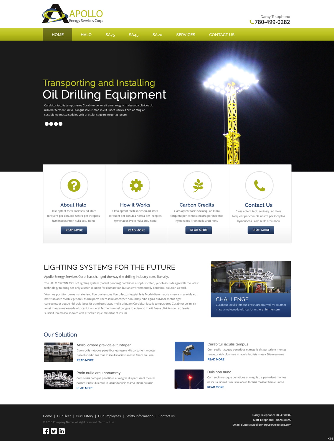 Web Design by pb for Shale Chem | Design #5389680