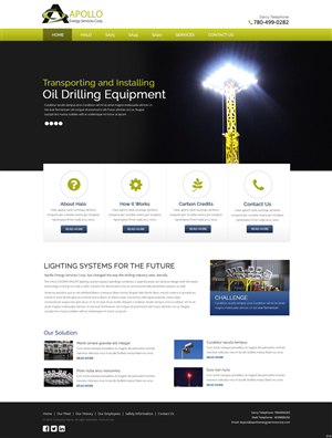 Web Design by pb for Shale Chem | Design: #5389680