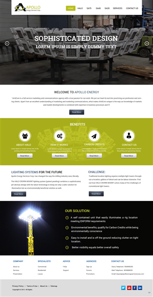 Web Design by pb for Shale Chem | Design: #5389683