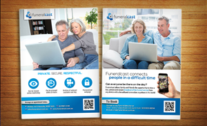 Flyer for webcasting company in funeral industry | Flyer Design by alessandroevge