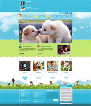 Completely Coded Dog Community Website - Mobile Centric & Highly Responsive | Diseño Web por Da Miracle