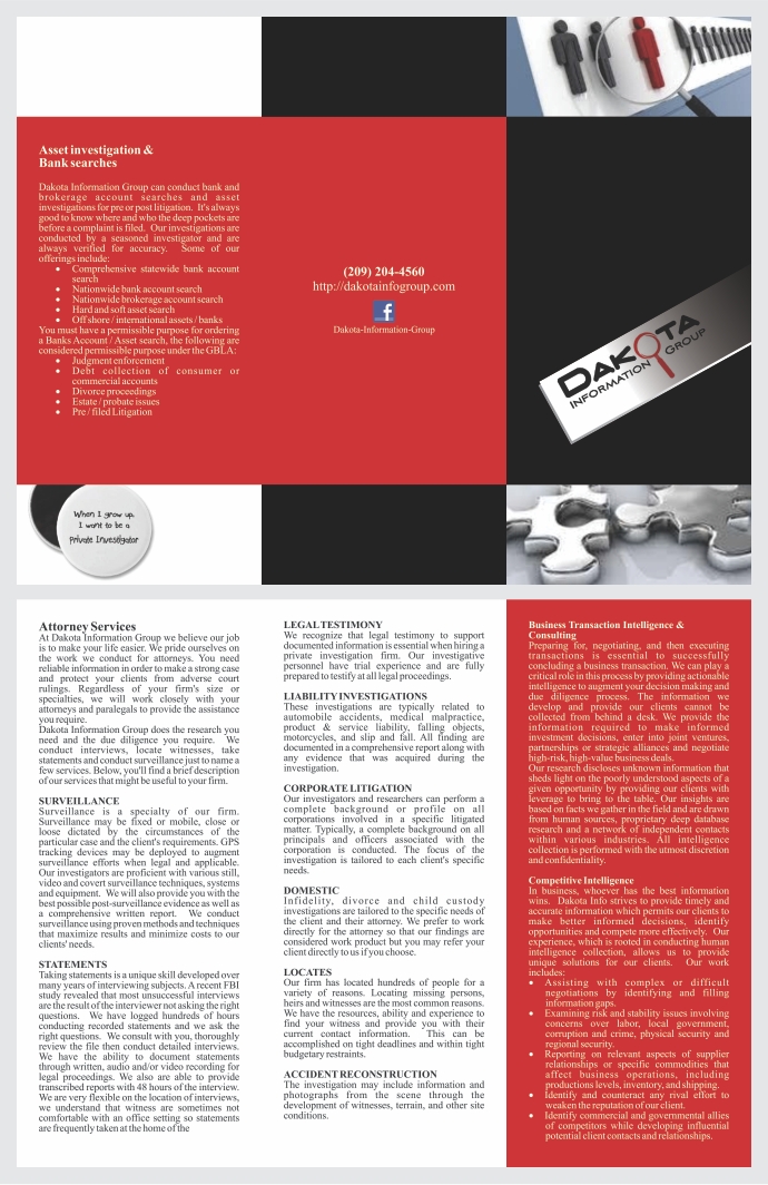 Brochure Design by barinix for Dakota Information Group | Design #1513056
