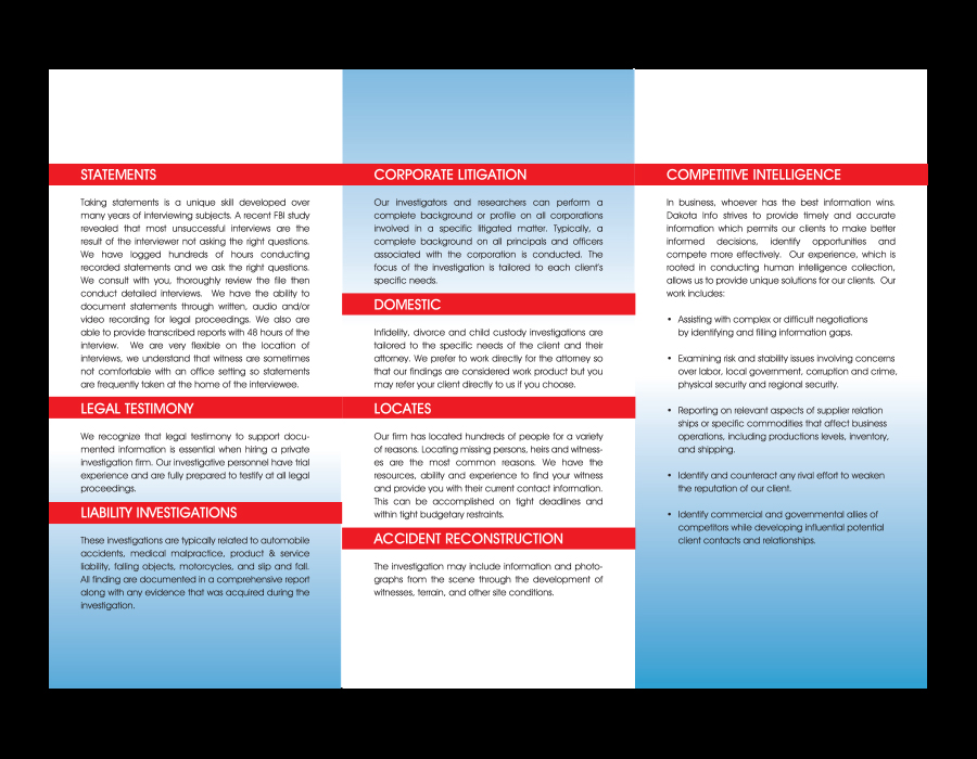 Brochure Design by jgeoinbox for Dakota Information Group | Design #1495848