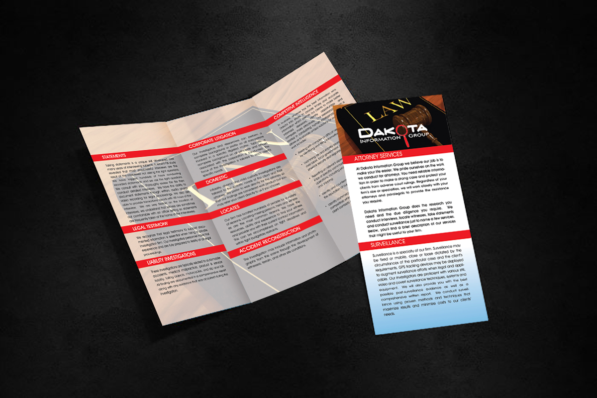 Brochure Design by jgeoinbox for Dakota Information Group | Design #1504651