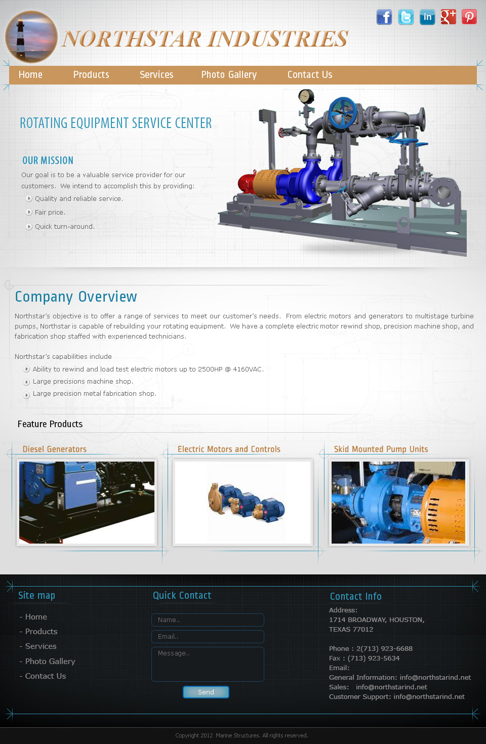 Web Design by Tanvir for NORTHSTAR INDUSTRIES | Design #1492733