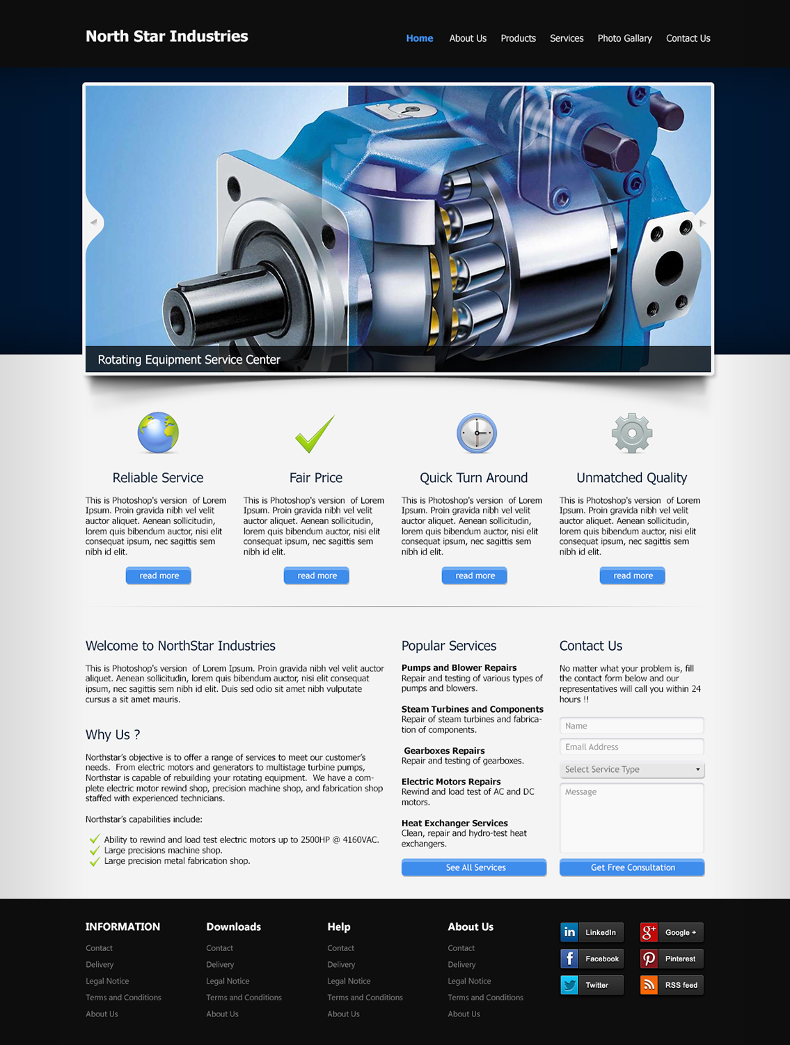 Web Design by WirePaper for NORTHSTAR INDUSTRIES | Design #1494202