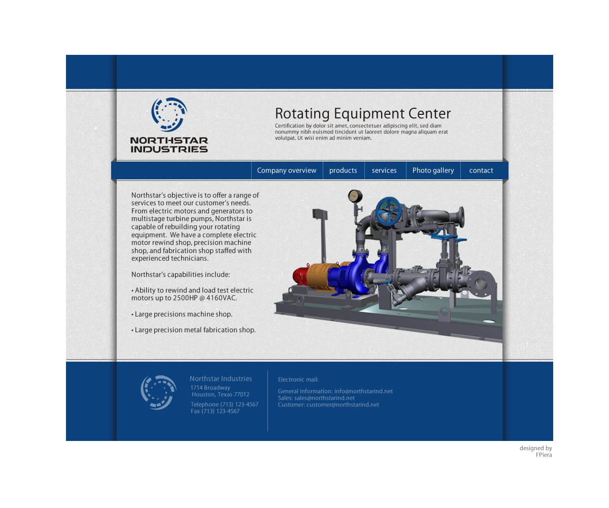 Web-Design von Piers für NORTHSTAR INDUSTRIES | Design #1493799