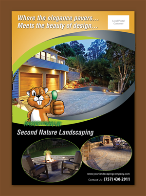 Bold, dynamic Brick paver/landscaping company flyer | Diseño de Flyer por Sbss