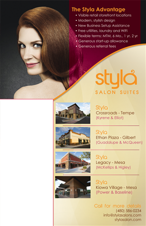 Redesign of Mailer for Salon Suite Company | Postcard Design by Akshar Shailesh