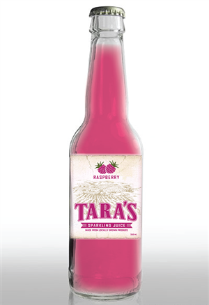 Taras Sparkling Fruit boutique soft drinks need a label | Label Design by CoffeeBreak88