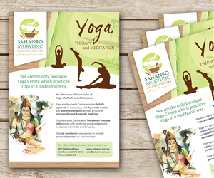 Sahanro Yoga Centre | Flyer Design by Designermilk
