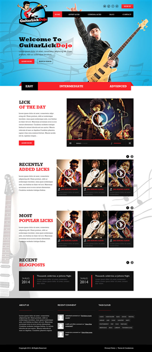 Wordpress Design by OM for this project | Design: #5410972