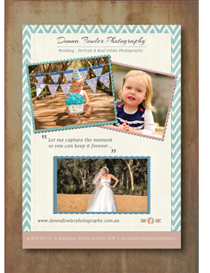 Family portrait and Wedding photographer needs a flyer to promote buisness | Diseño de Flyer por alex989