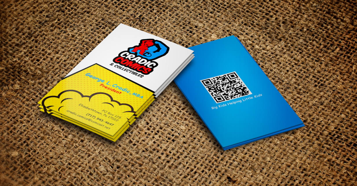 Visitenkarten-Design von Design'nteam für Cradic Comics and Collectibles | Design #5398399