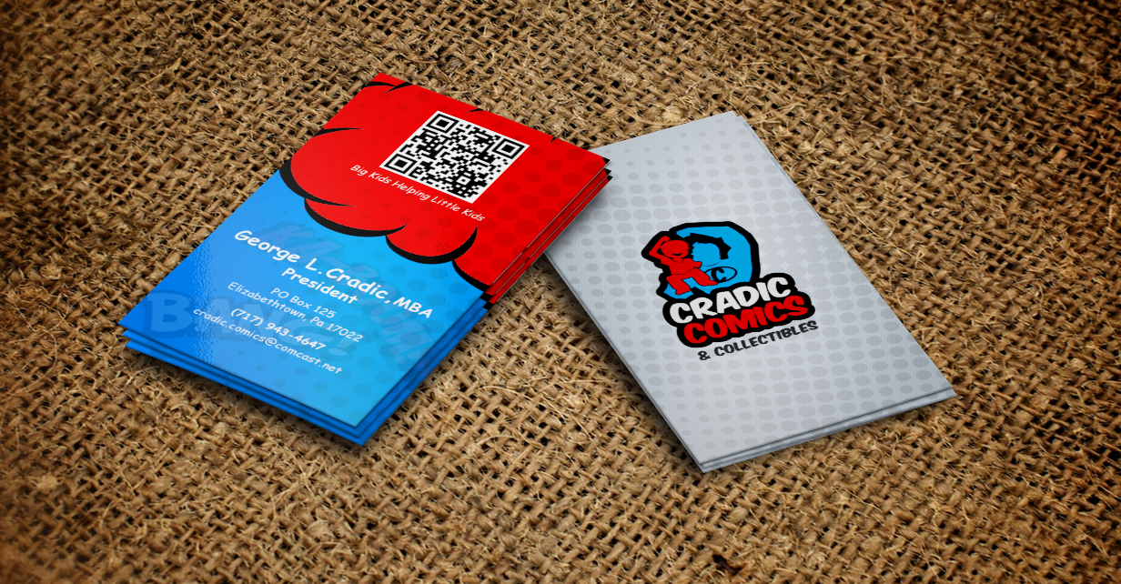 Visitenkarten-Design von Design'nteam für Cradic Comics and Collectibles | Design #5398415