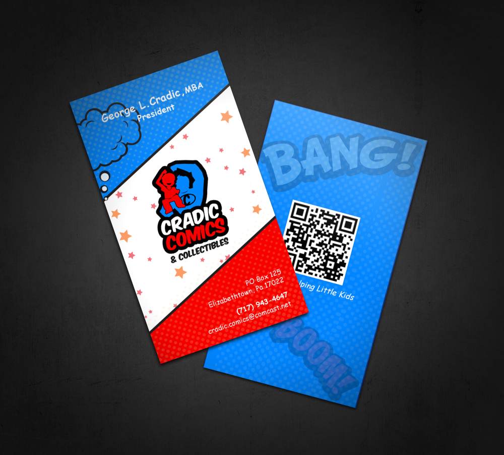Visitenkarten-Design von Design'nteam für Cradic Comics and Collectibles | Design #5398457